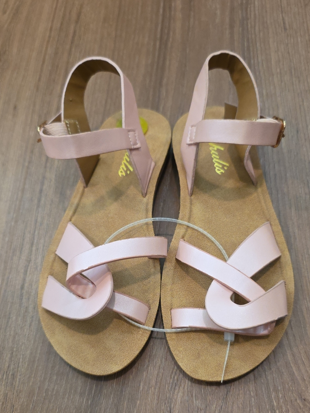 Girl's Pink Strappy Sandals - Elegant Everyday Style. Size 1.